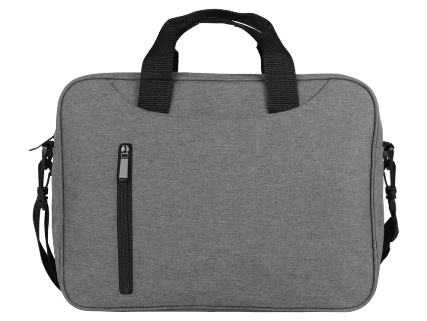 Сумка для ноутбука Wing с вертикальным наружным карманом, серый фото 5
