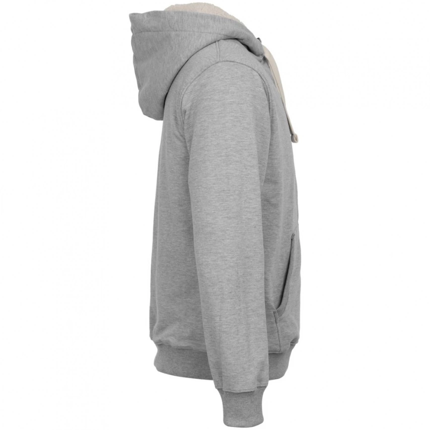 Толстовка на молнии Kulonga Sherpa, серый меланж, размер S фото 2