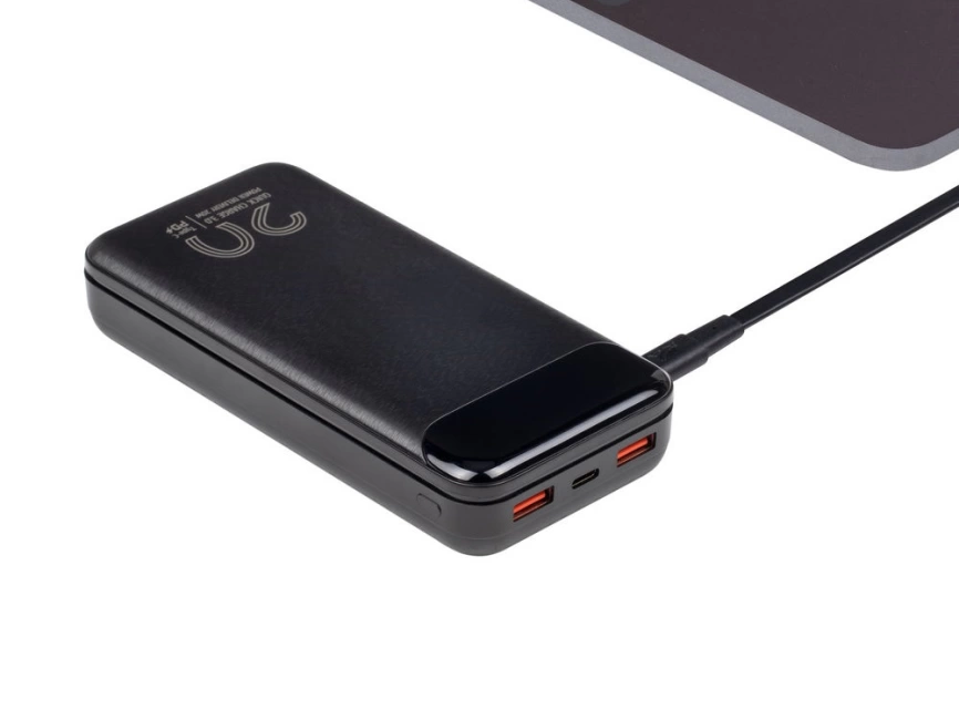 RIVACASE VA2580 (20 000mAh), QC/PD 20W внешний аккумулятор с дисплеем, черный /24 фото 11
