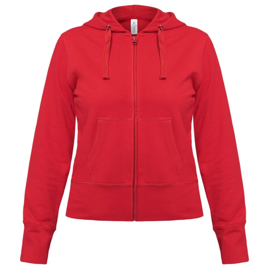 Толстовка женская Hooded Full Zip красная, размер L фото 1