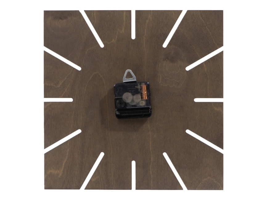 Часы деревянные Olafur квадратные, 28 см, шоколадный фото 4