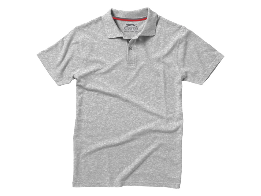 Рубашка поло Advantage мужская, серый меланж фото 3
