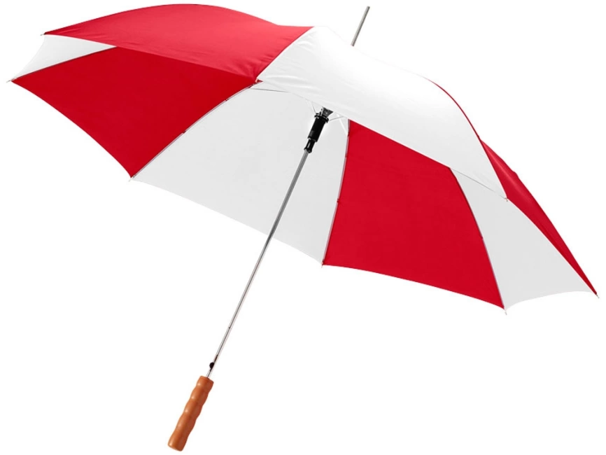 Зонт-трость Lisa полуавтомат 23, красный/белый (Р) фото 1