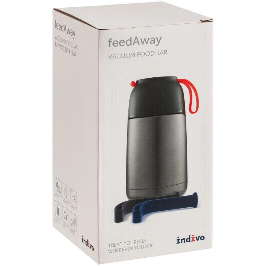 Термос для еды feedAway 700, серо-стальной фото 7