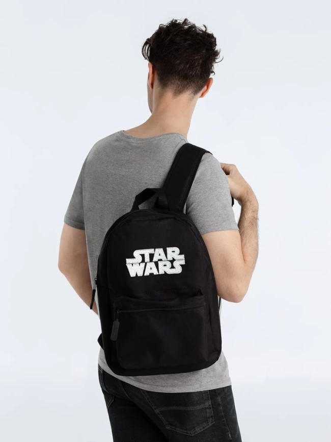Рюкзак с люминесцентной вышивкой Star Wars, черный фото 4