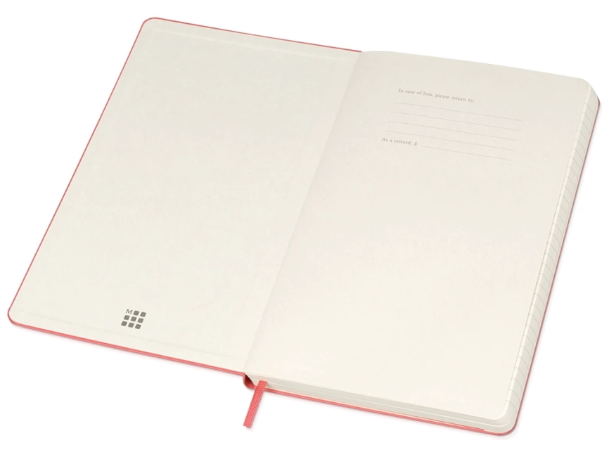 Записная книжка Moleskine Classic (в линейку) в твердой обложке, Large (13х21см), розовый фото 2