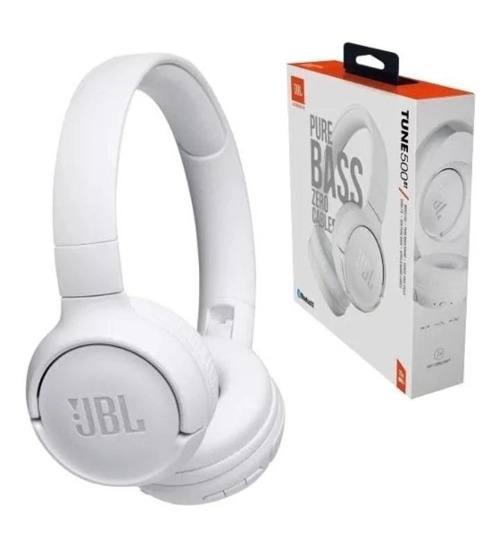 Беспроводные наушники JBL T500BT, белые фото 6