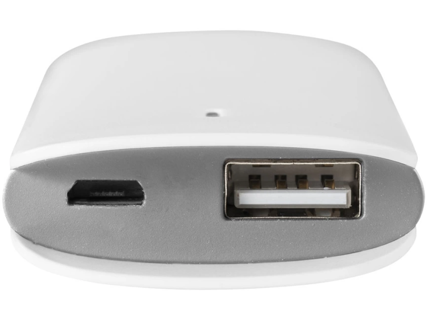 Портативное зарядное устройство Флэт, 3000 mAh, белый фото 3