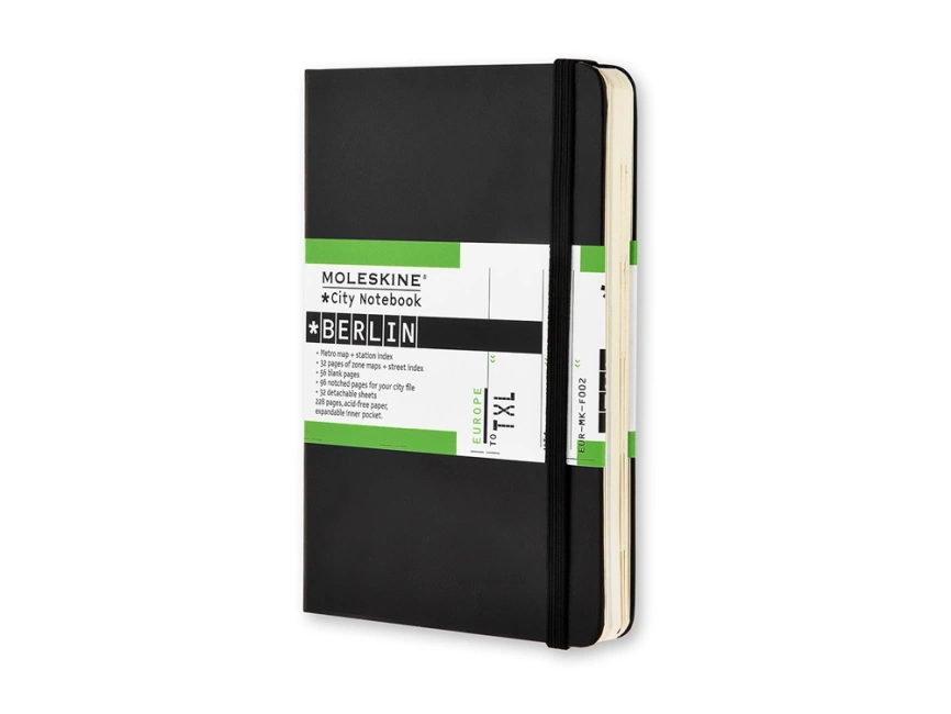 Записная книжка Moleskine City Berlin (Берлин), Pocket (9x14 см), черный фото 1