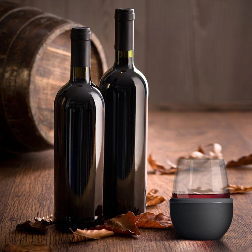 Термобокал для вина Wine Kuzie, черный фото 5