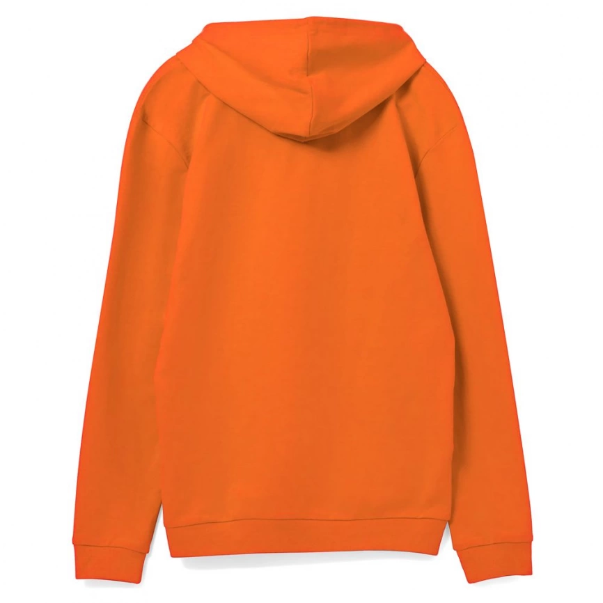 Толстовка с капюшоном унисекс Hoodie, оранжевая, размер S фото 7