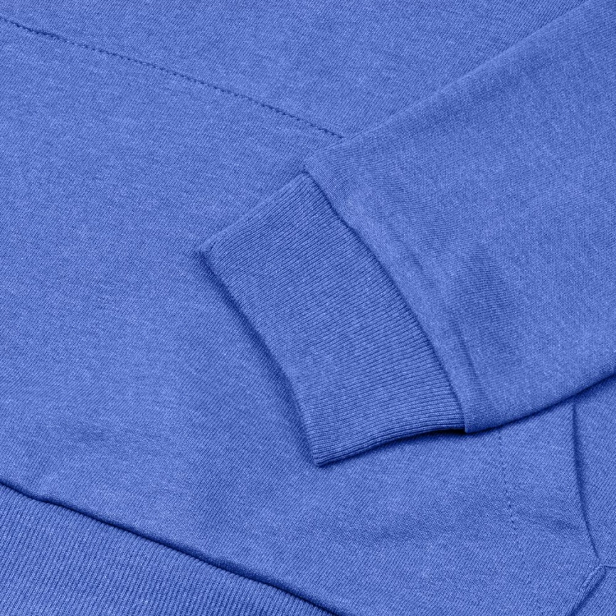 Толстовка с капюшоном унисекс Hoodie, ярко-синий меланж, размер L фото 9