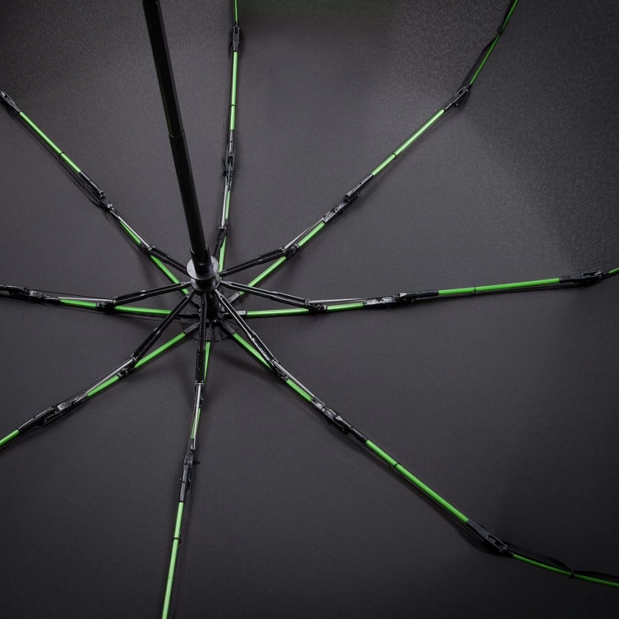 Зонт складной AOC Mini с цветными спицами, зеленое яблоко фото 6