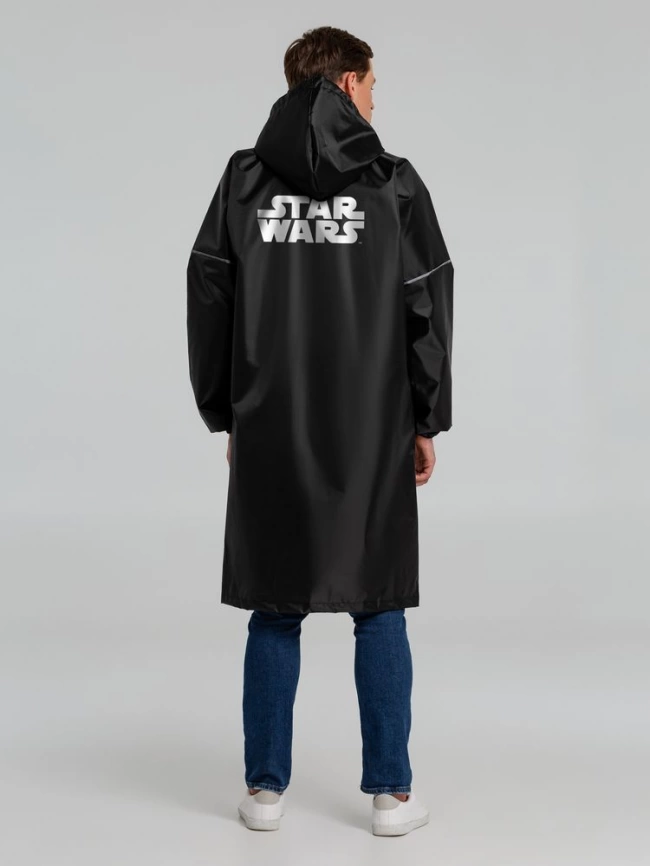 Дождевик со светоотражающими элементами Star Wars, черный, размер XXL фото 1