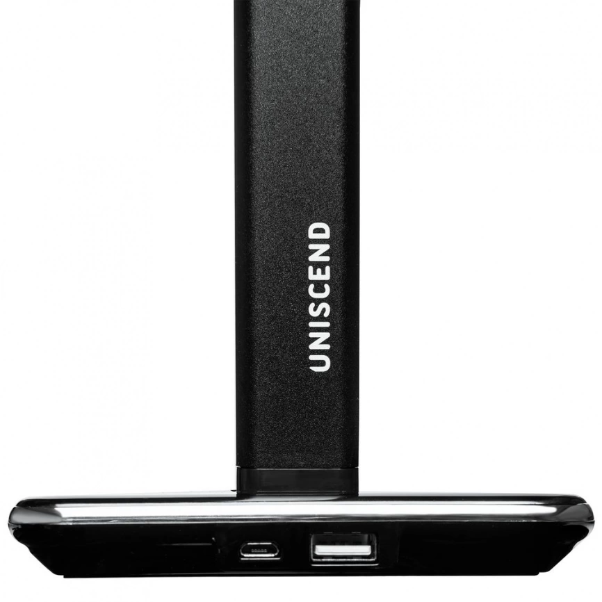 Настольная лампа с беспроводной зарядкой Power Spot, черная фото 6