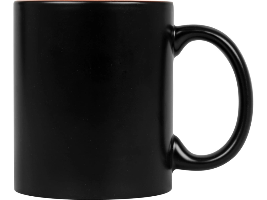 Кружка с покрытием для гравировки Subcolor BLK, черный/оранжевый фото 3