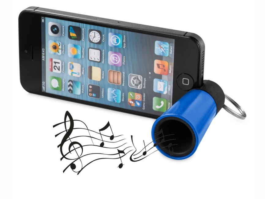 Усилитель-подставка для смартфона Sonic, ярко-синий фото 4