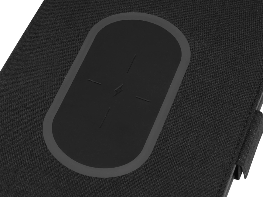 Органайзер с беспроводной зарядкой 5000 mAh Powernote, темно-серый фото 9