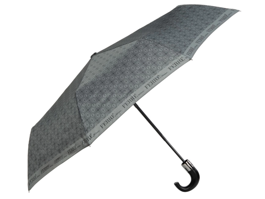 Зонт складной автоматический Ferre Milano, серый фото 3