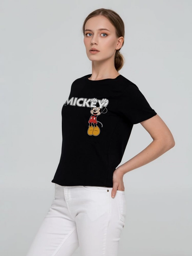 Футболка женская Mickey, черная, размер XL фото 1