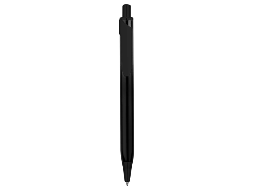 Ручка металлическая шариковая трехгранная Riddle, черный фото 2