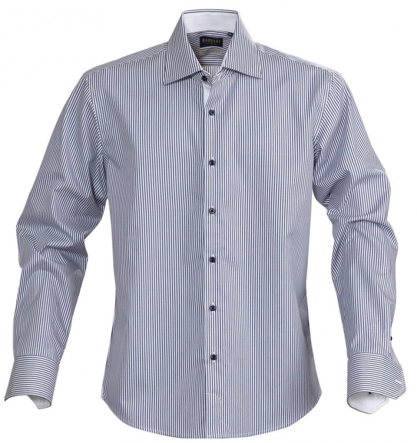 Рубашка мужская в полоску Reno, темно-синяя, размер M фото 1