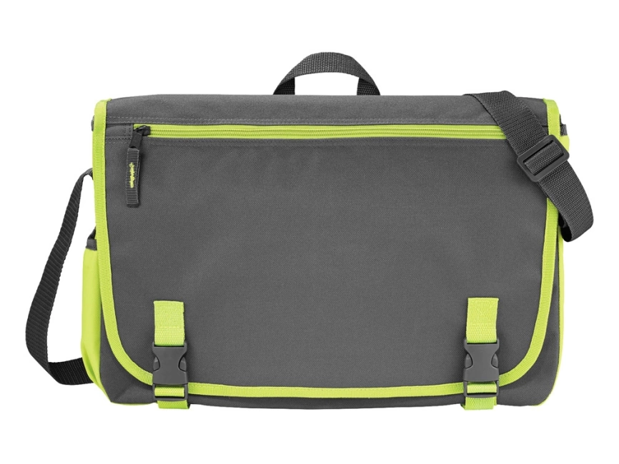 Сумка Punch для ноутбука 15,6, серый/зеленый фото 5