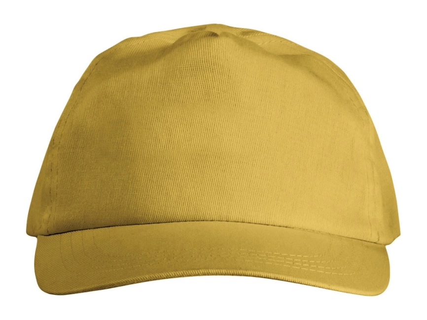 Бейсболка Basic, 5-ти панельная, желтый фото 3