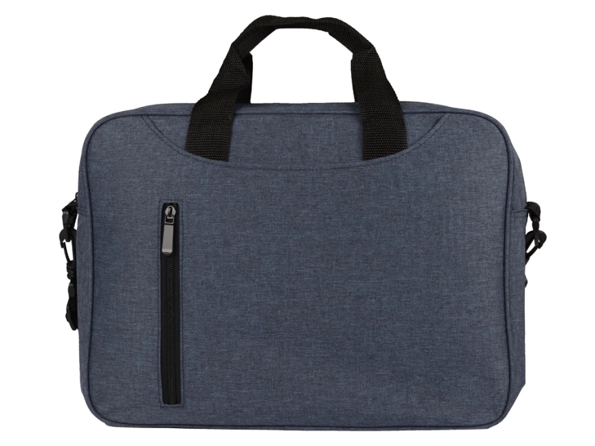 Сумка для ноутбука Wing с вертикальным наружным карманом, синий фото 5