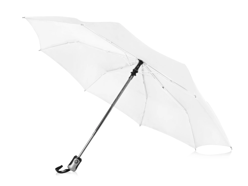 Зонт Alex трехсекционный автоматический 21,5, белый фото 1