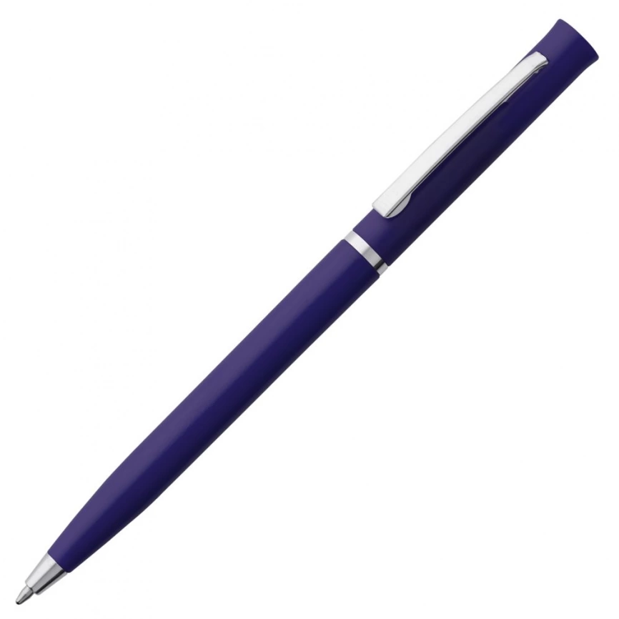 Ручка шариковая Euro Chrome, синяя фото 1