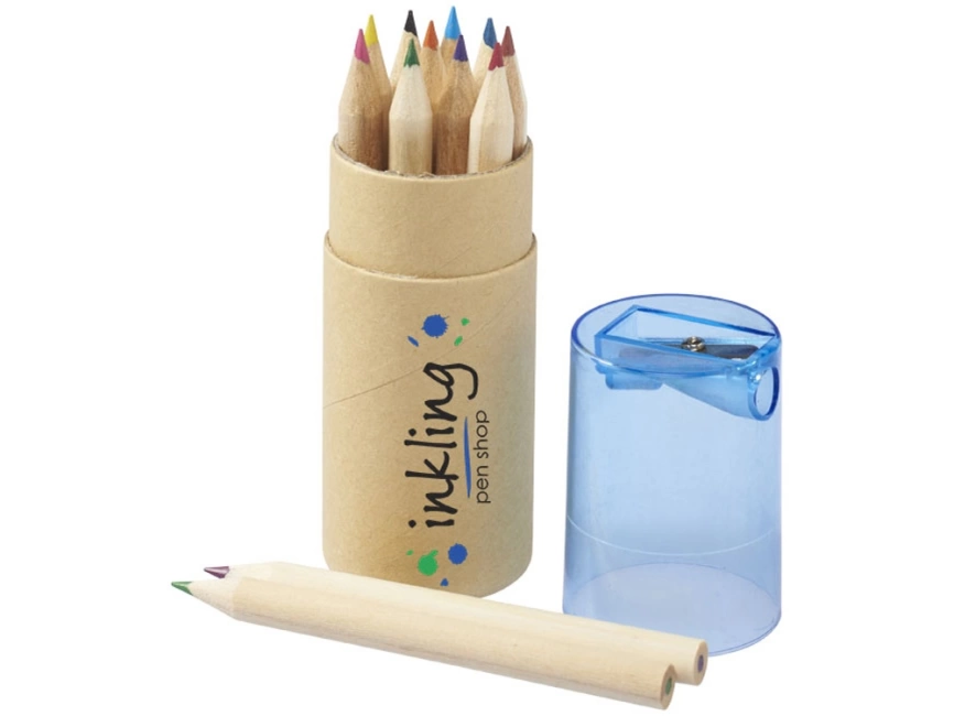 Набор карандашей 12 единиц, натуральный/голубой фото 5