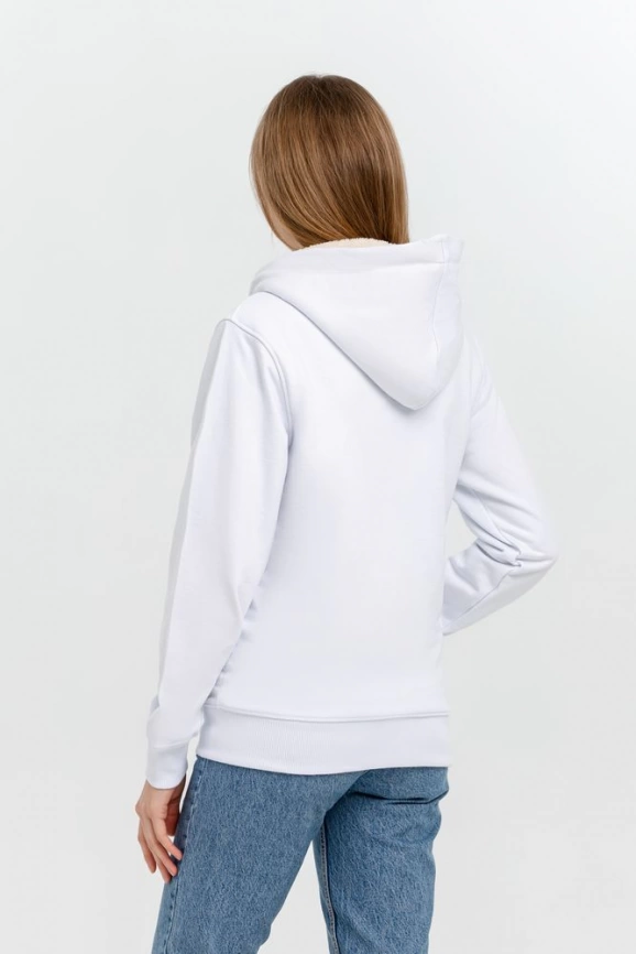 Толстовка на молнии Kulonga Sherpa, белая, размер S фото 6