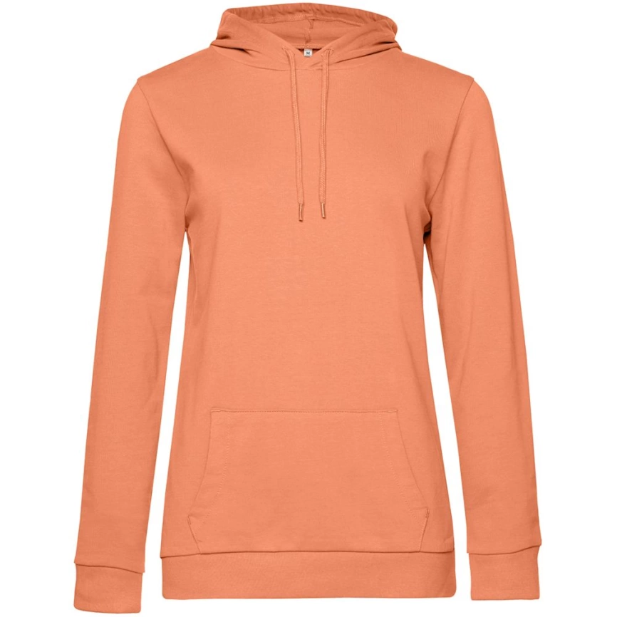 Толстовка с капюшоном женская Hoodie, светло-оранжевая, размер XXL фото 1