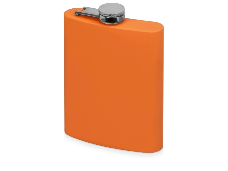 Фляжка 240 мл Remarque soft touch, 201 сталь, оранжевый фото 1