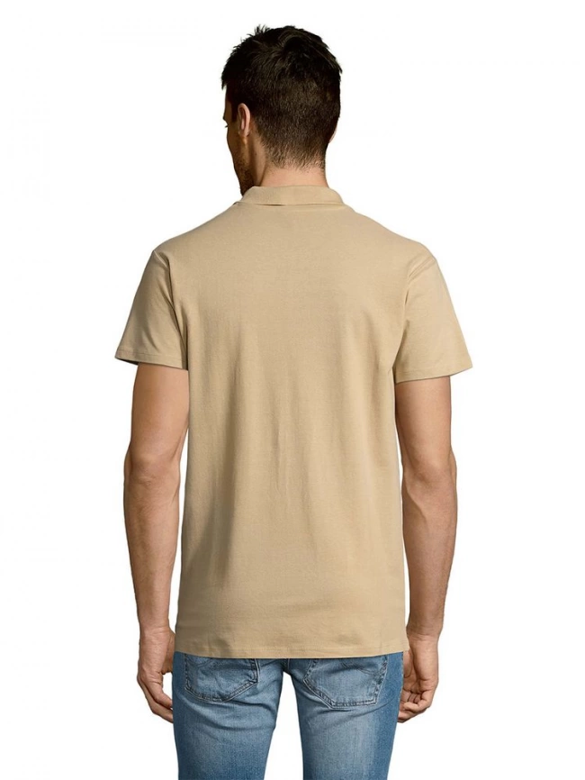 Рубашка поло мужская Summer 170 бежевая, размер L фото 14