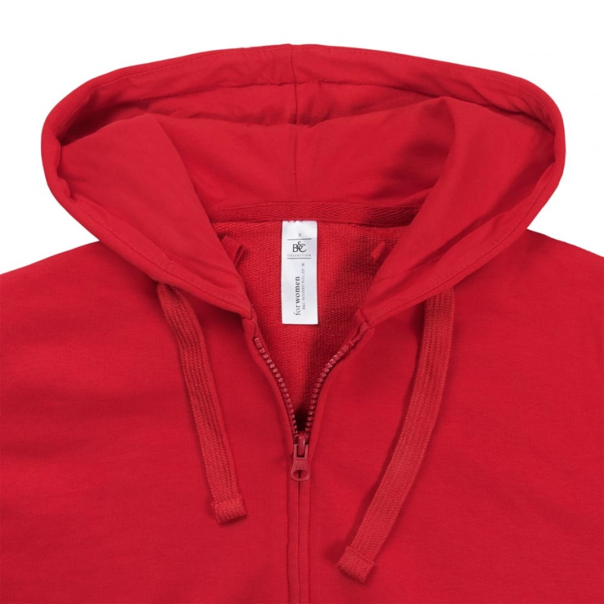 Толстовка женская Hooded Full Zip красная, размер L фото 4
