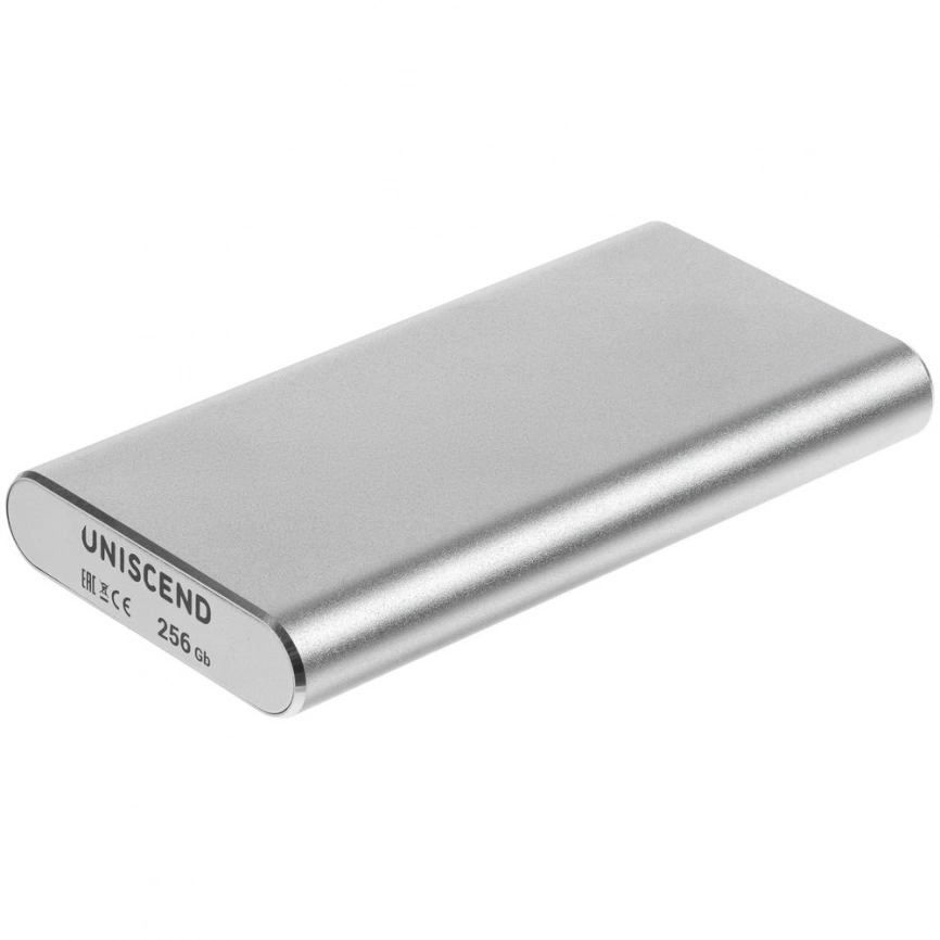 Портативный внешний SSD Uniscend Drop, 256 Гб, серебристый фото 2