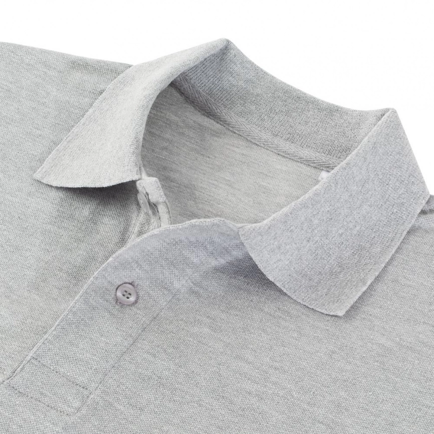 Рубашка поло мужская Virma Premium, серый меланж, размер 3XL фото 3