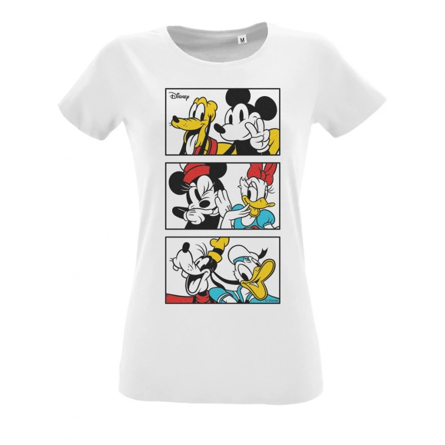 Футболка женская Mickey & Friends, белая, размер M фото 3