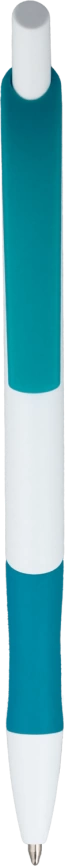 Ручка шариковая KLEO, белая с бирюзовым фото 4