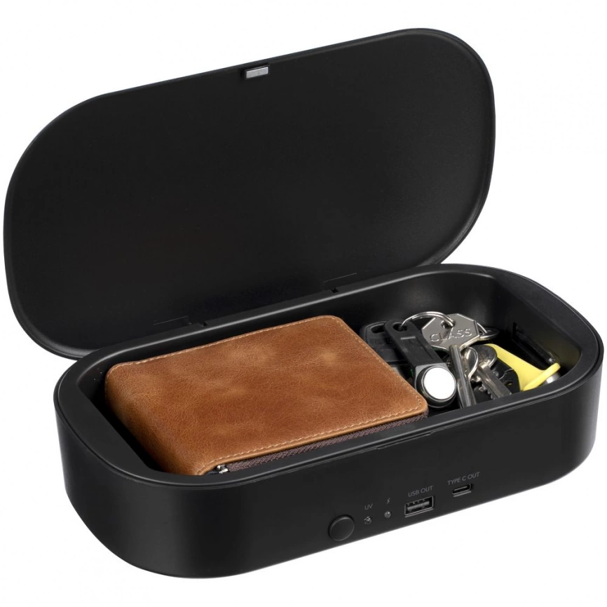 Стерилизатор c беспроводной зарядкой Handy Guard, черный фото 9