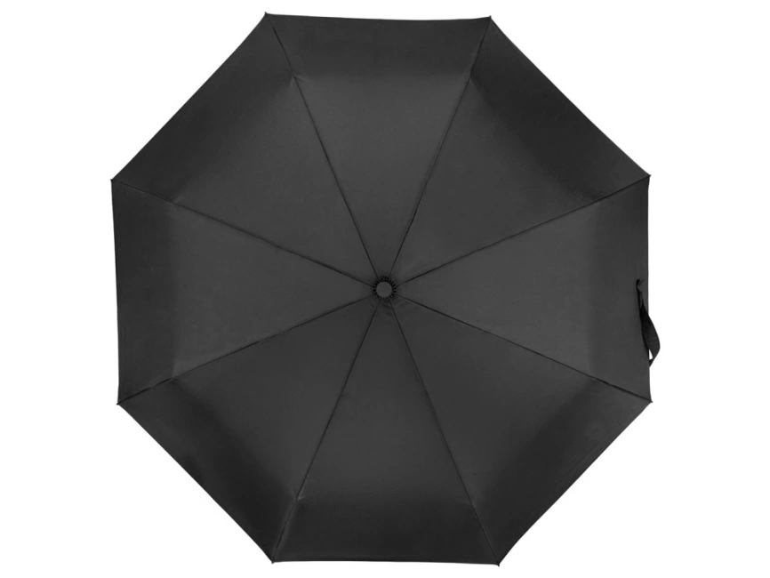 Зонт складной Cary, полуавтоматический, 3 сложения, с чехлом, черный фото 6