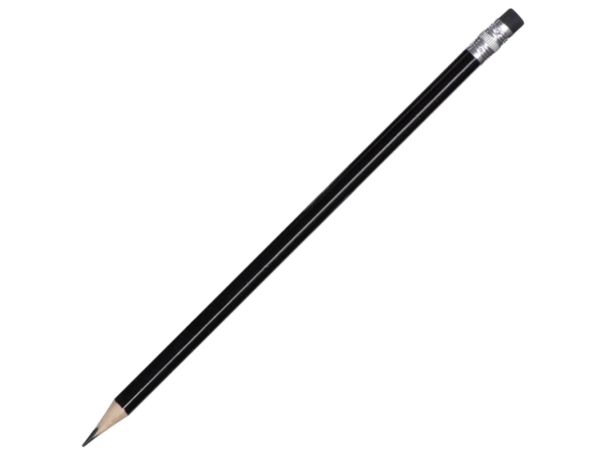 Трехгранный карандаш Графит 3D, черный фото 1