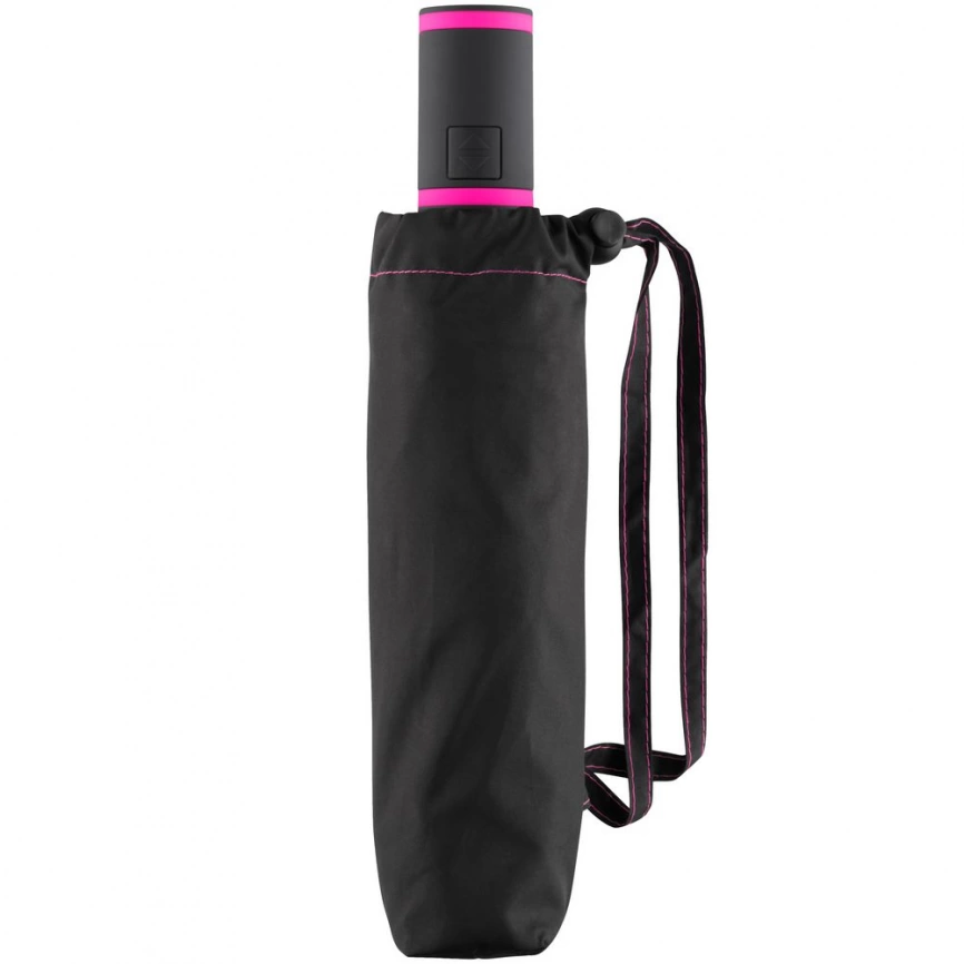 Зонт складной AOC Mini с цветными спицами, розовый фото 2