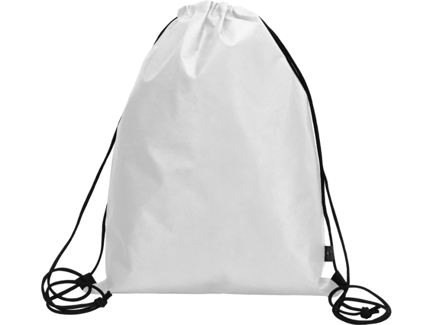 Рюкзак-мешок Reviver из нетканого переработанного материала RPET, белый фото 2