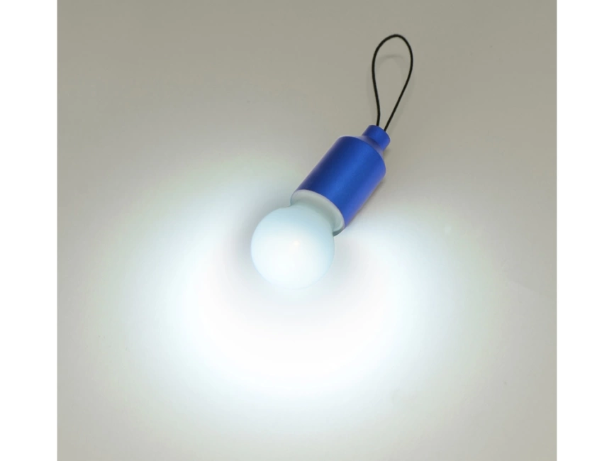 Брелок с мини-лампой Pinhole, синий фото 2