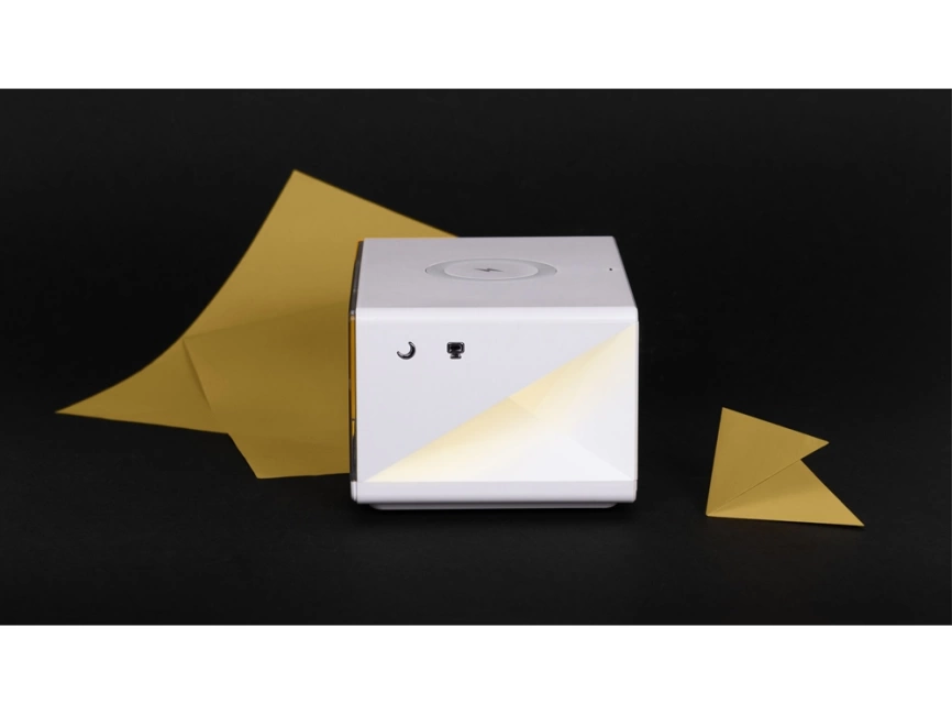 Часы с беспроводным зарядным устройством Rombica Timebox 2, белый фото 7