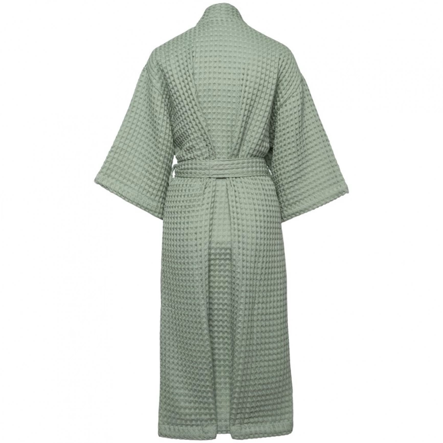 Халат вафельный женский Boho Kimono, зеленая мята, размер M (44-46) фото 2