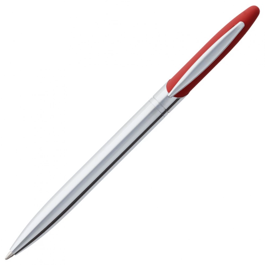 Ручка шариковая Dagger Soft Touch, красная фото 2